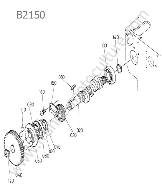 Arbre cames pompe KUBOTA B2150