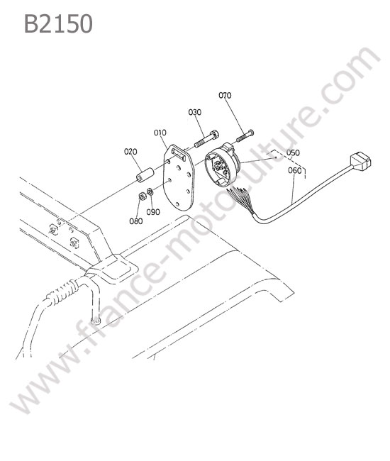 Prise remorque KUBOTA B2150