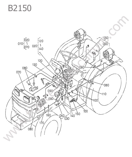Faisceau electrique KUBOTA B2150