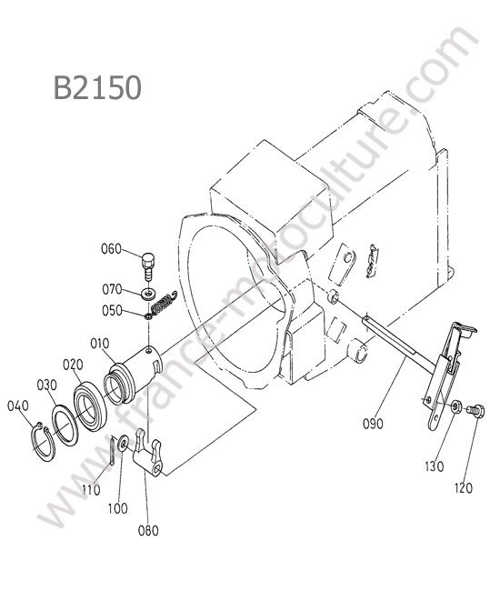 Commande embrayage KUBOTA B2150