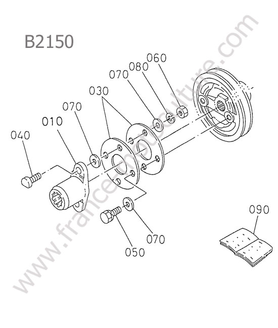 Prise de force avant KUBOTA B2150