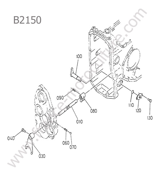 Fourchette entrainement pont avant KUBOTA B2150