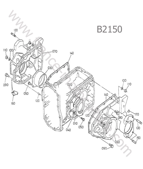 Carter essieu arriere KUBOTA B2150