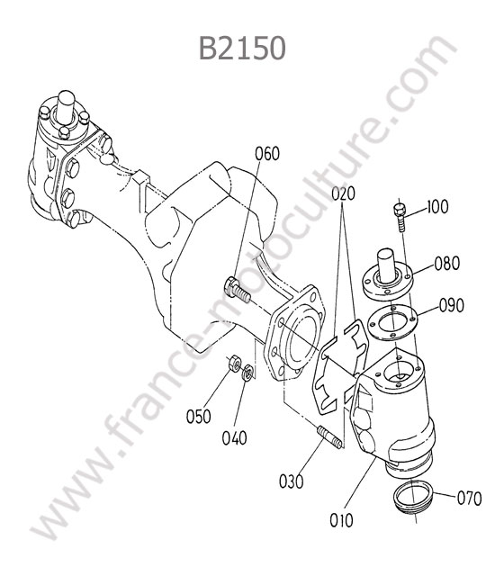 Carter pont avant KUBOTA B2150