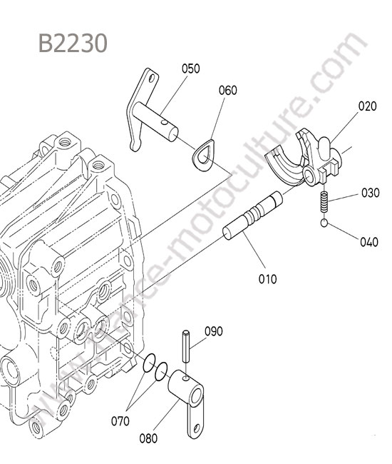 Fourchette inverseur KUBOTA B2230