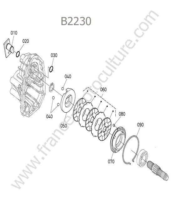 Frein droit KUBOTA B2230