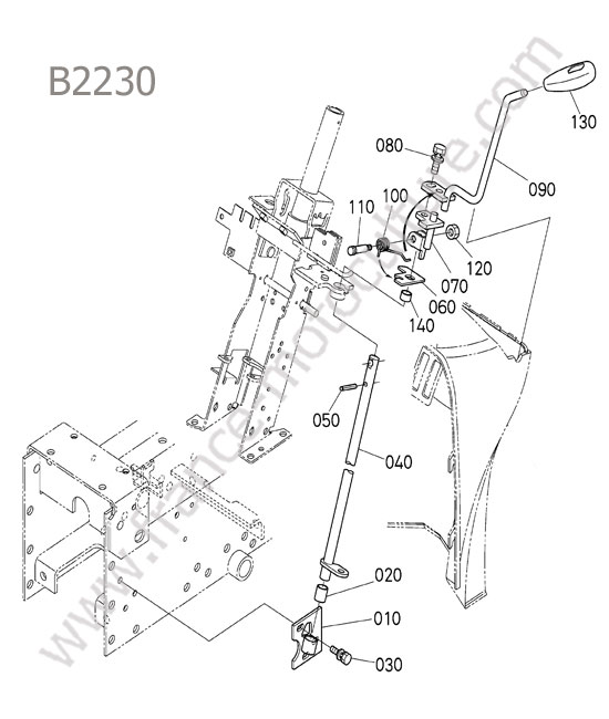 Levier inverseur KUBOTA B2230