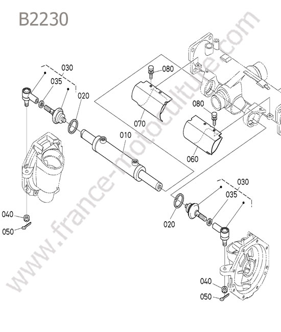 Verin direction KUBOTA B2230