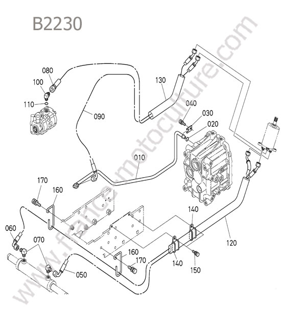 Circuit direction KUBOTA B2230