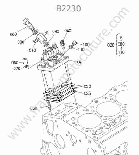 KUBOTA - B2230 : Pompe injection