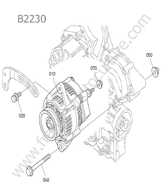 Alternateur KUBOTA B2230
