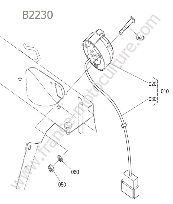 Prise remorque KUBOTA B2230