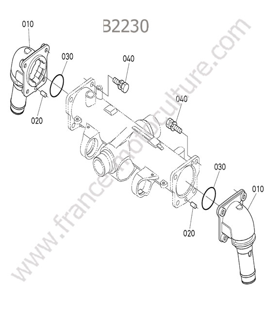 Carter pont KUBOTA B2230