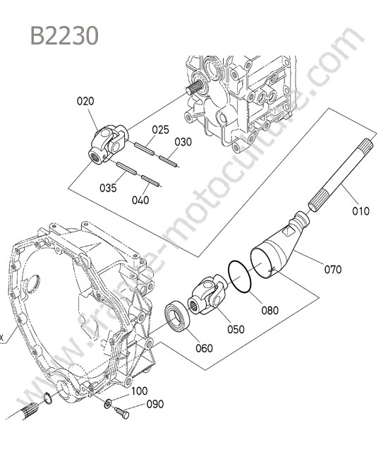 Cardan arriere KUBOTA B2230