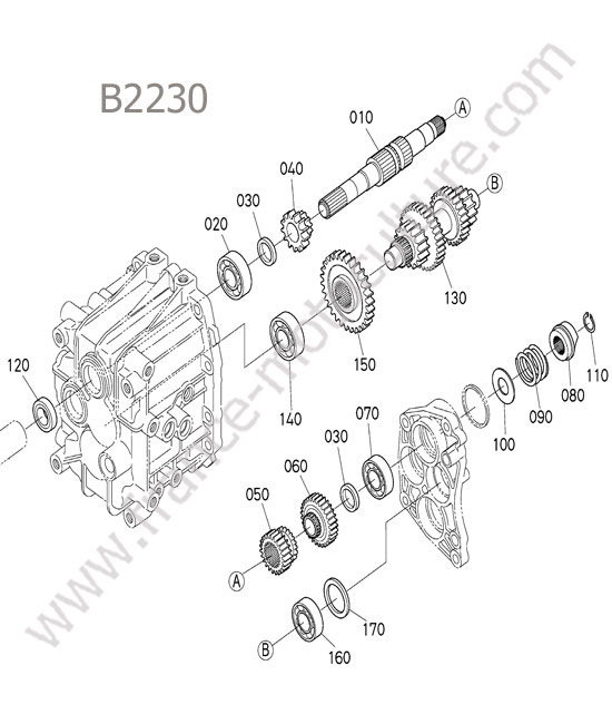 Arbre principal KUBOTA B2230