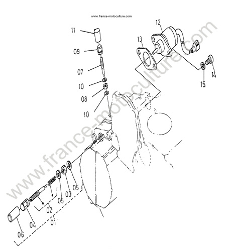 Solenoide arret KUBOTA B2400
