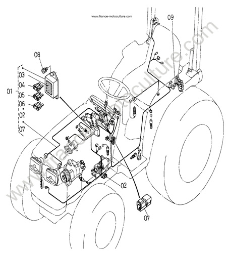 Faisceau KUBOTA B2400