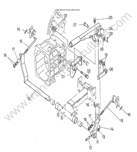 Frein à main KUBOTA B2400