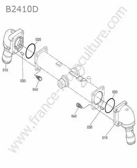 KUBOTA - B2410 : Carter pont avant