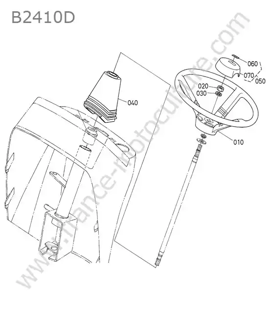 Volant direction KUBOTA B2410