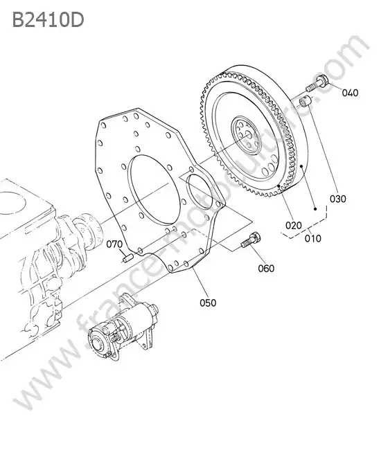 Volant moteur KUBOTA B2410