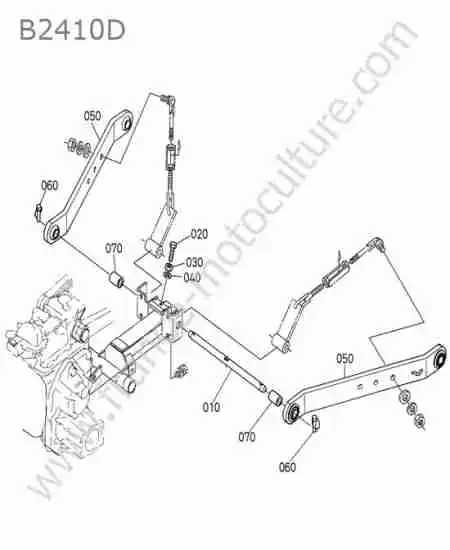KUBOTA - B2410 : Bras inferieur