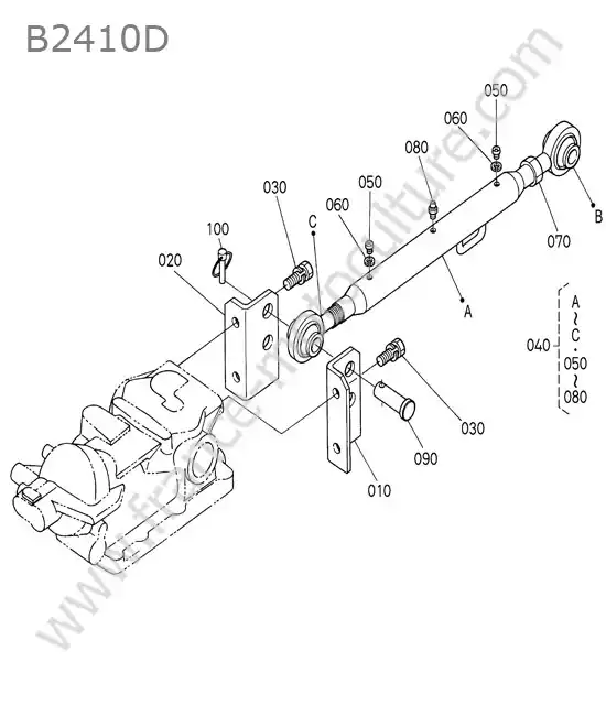 Barre 3 points KUBOTA B2410