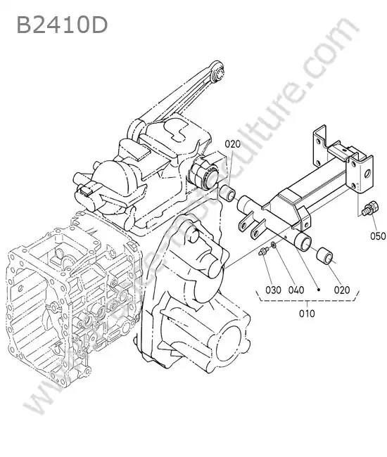 Support attelage arriere KUBOTA B2410