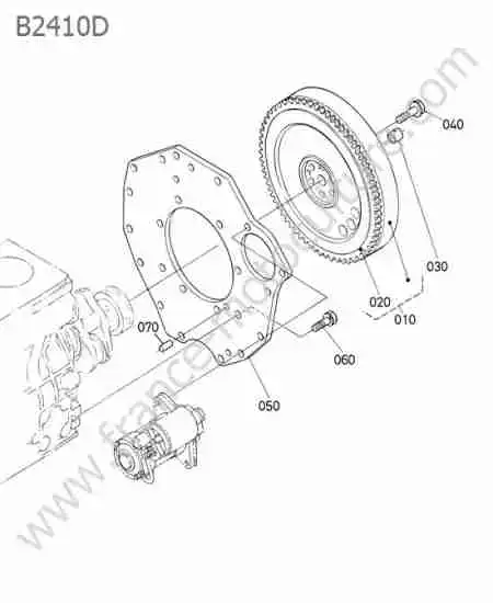 KUBOTA - B2410 : Volant moteur