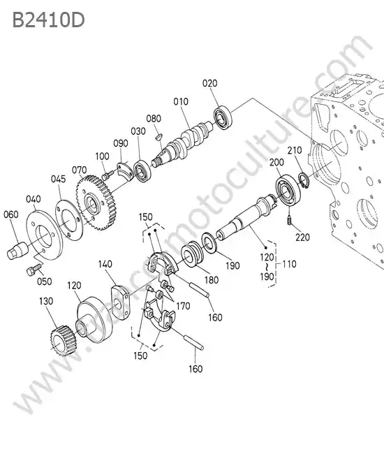 Pignon regulateur KUBOTA B2410