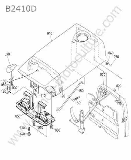 KUBOTA - B2410 : Capot