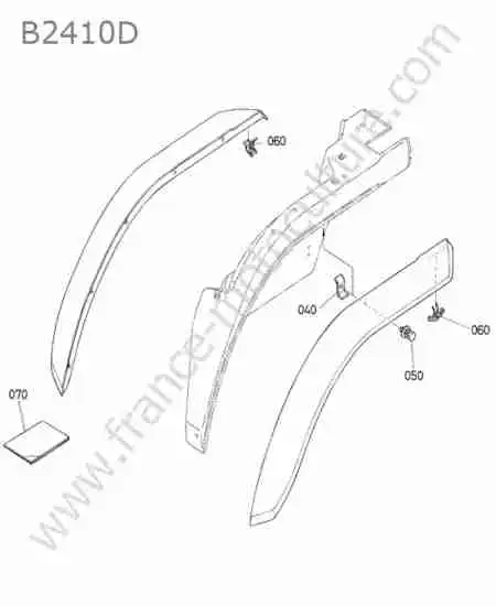 KUBOTA - B2410 : Extension aile