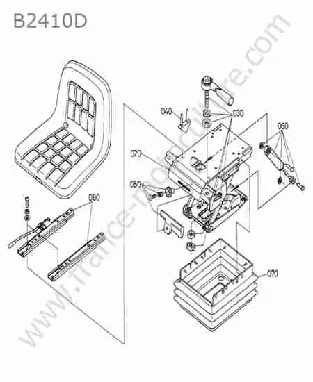 KUBOTA - B2410 : Siege