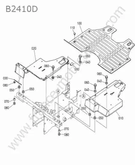 KUBOTA - B2410 : Marchepied