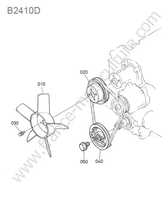 Ventilateur KUBOTA B2410