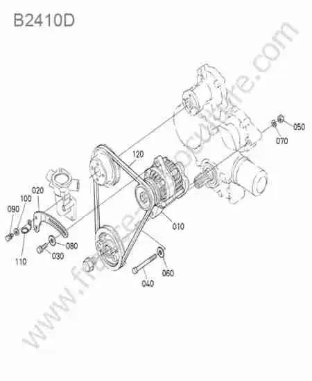 KUBOTA - B2410 : Alternateur