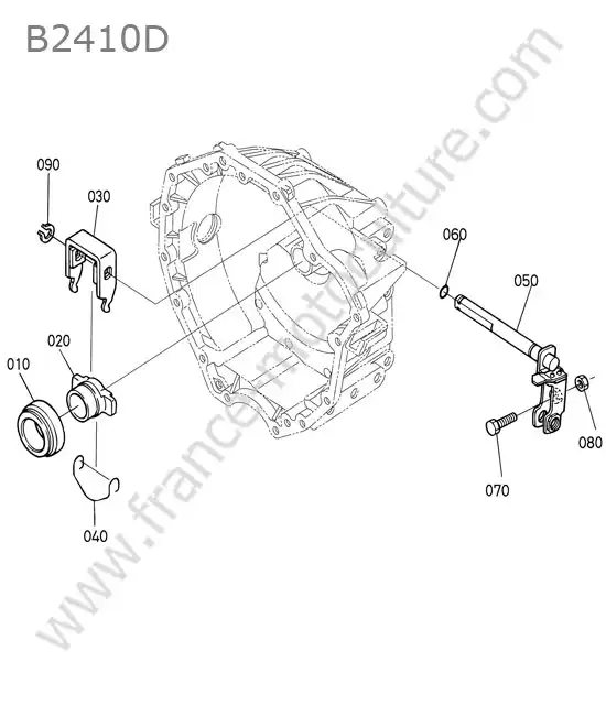 Commande embrayage KUBOTA B2410