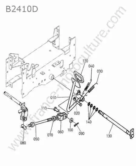 KUBOTA - B2410 : Pedale embrayage