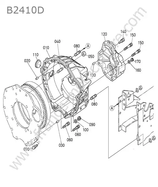 Carter embrayage KUBOTA B2410
