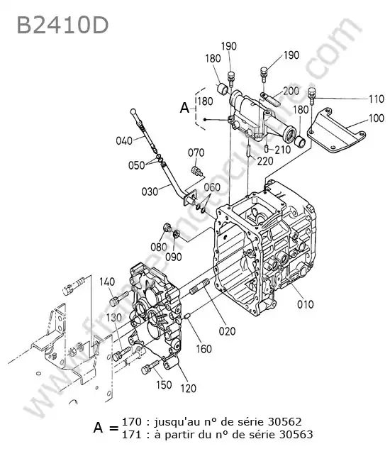 Carter transmission KUBOTA B2410