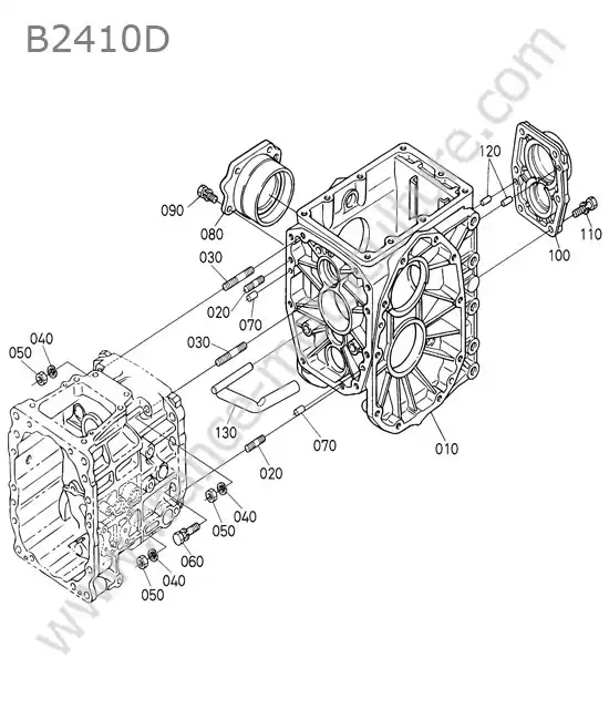 Carter differentiel arriere KUBOTA B2410