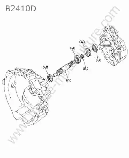 KUBOTA - B2410 : Arbre embrayage