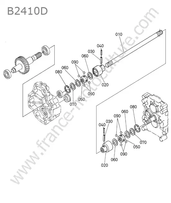 Arbre transmission KUBOTA B2410