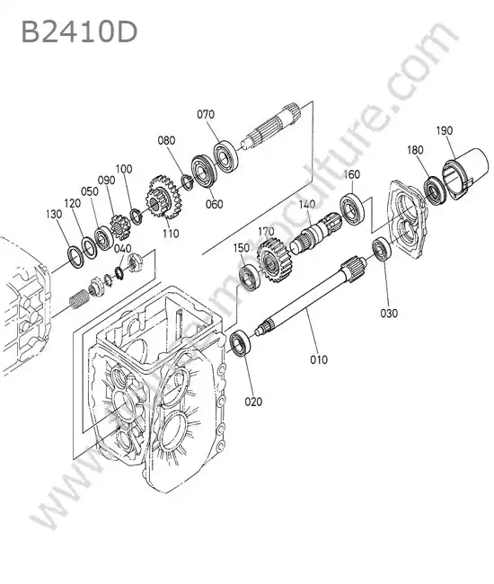 Arbre prise force KUBOTA B2410