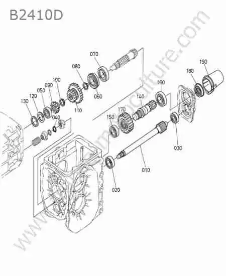 KUBOTA - B2410 : Arbre prise force