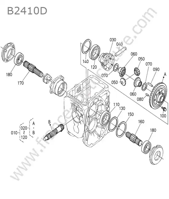 Differentiel arriere KUBOTA B2410