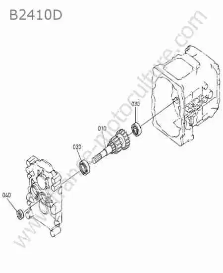 KUBOTA - B2410 : 2eme arbre