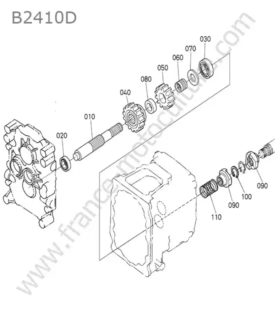 3eme arbre KUBOTA B2410