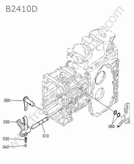 KUBOTA - B2410 : Fourchette changement gamme