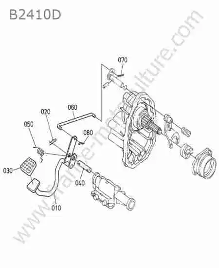 KUBOTA - B2410 : Pedale verrouillage differentiel